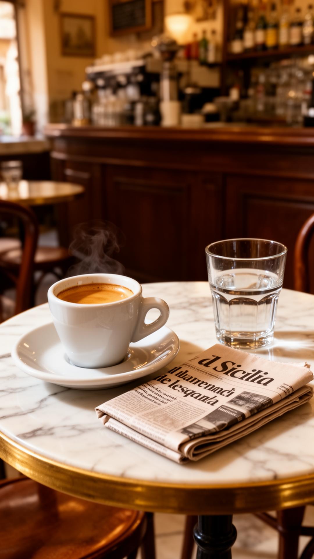 Espresso at the bar
