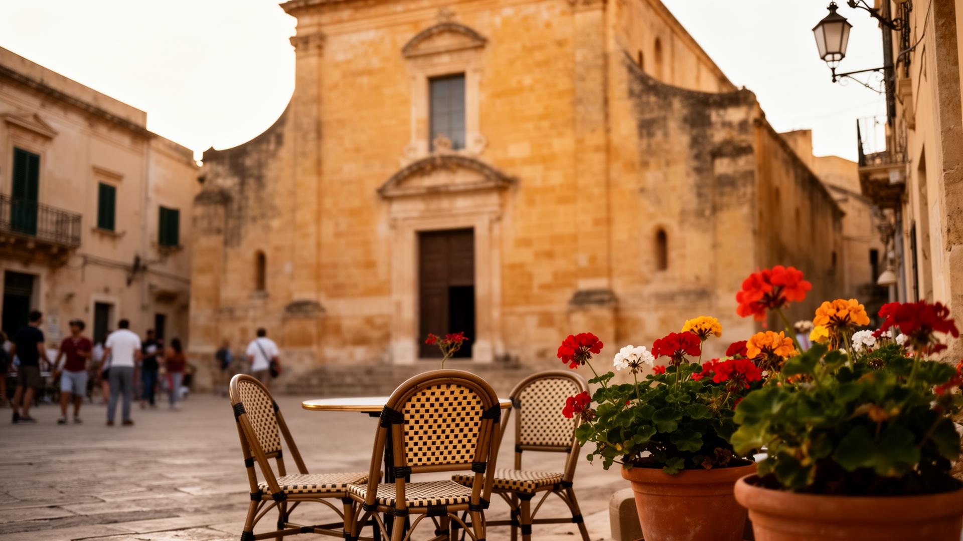 Piazza life in Salemi